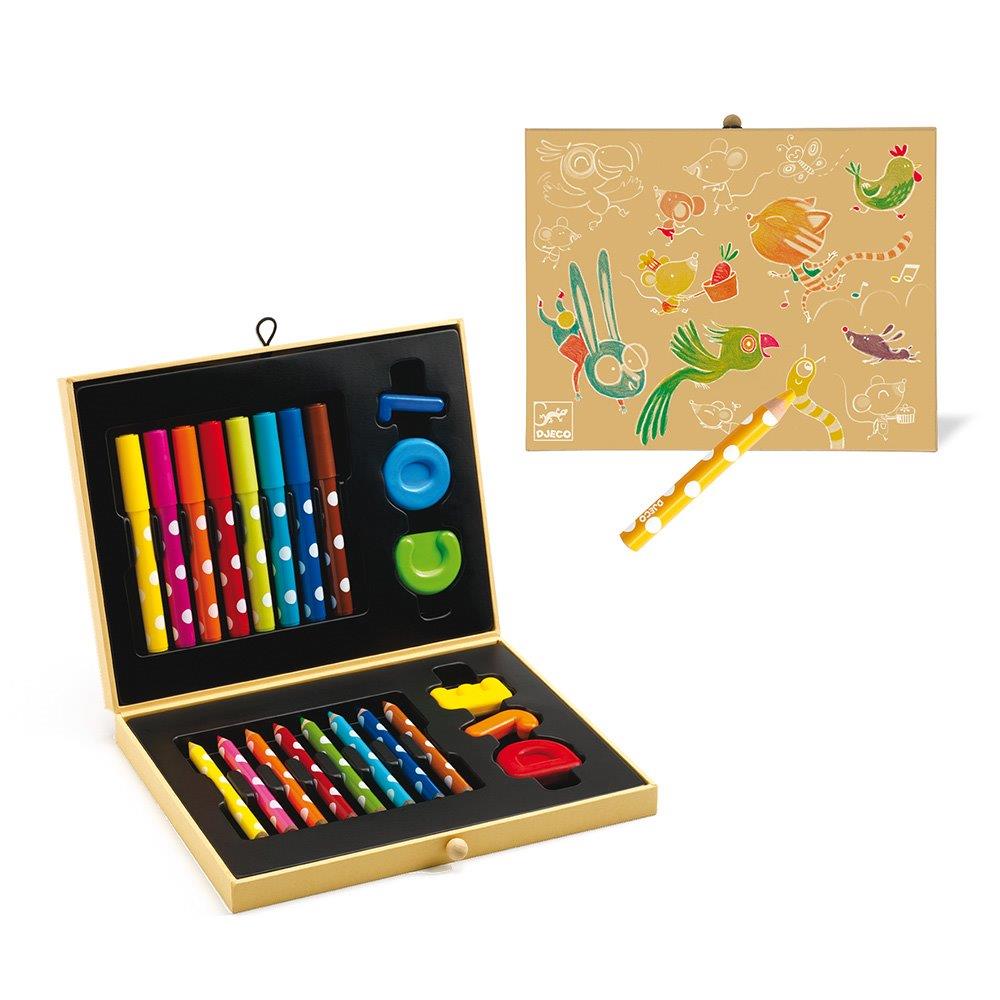 Djeco Design The colours - For little ones Box of colours for toddlers