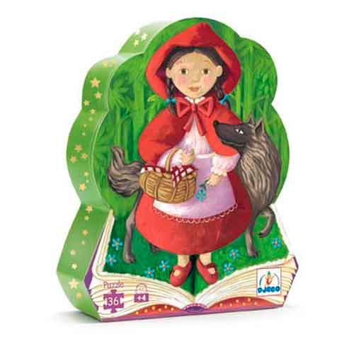 Djeco Silouhette Puzzles tales Little Red Riding Hood - 36 pcs