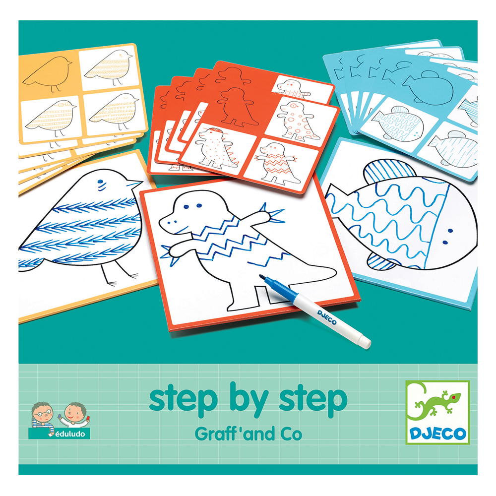 Djeco Educational games - Eduludo Step By Step Graff' and Co