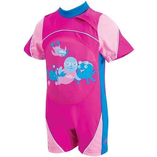 Zoggs Learn To Swim Swimfree Floatsuit One Piece 1-2 Years Pink