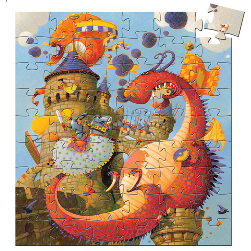 Djeco Puzzle - Vaillant et le Dragon - 54pcs