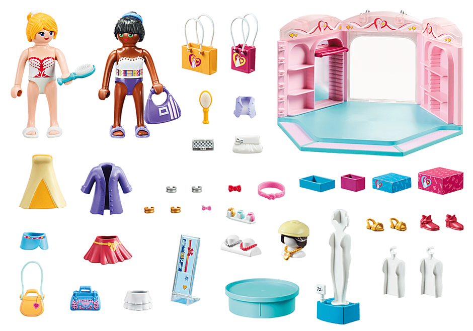 PLAYMOBIL 70591 CITY LIFE FASHION STORE PLAYSET WITH FIGURES