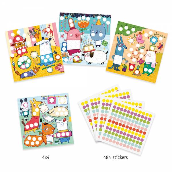 Djeco Small gifts - Stickers With coloured dots