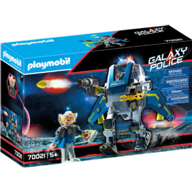 Playmobil 70021 Galaxy Police Robot with Gripper Arm and Weapon