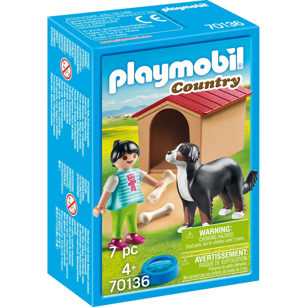 PLAYMOBIL 70136 COUNTRY DOG WITH DOGHOUSE