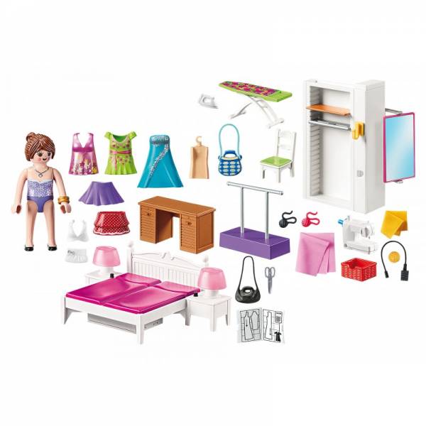 PLAYMOBIL 70208 BEDROOM WITH SEWING CORNER