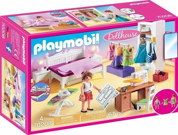 PLAYMOBIL 70208 BEDROOM WITH SEWING CORNER