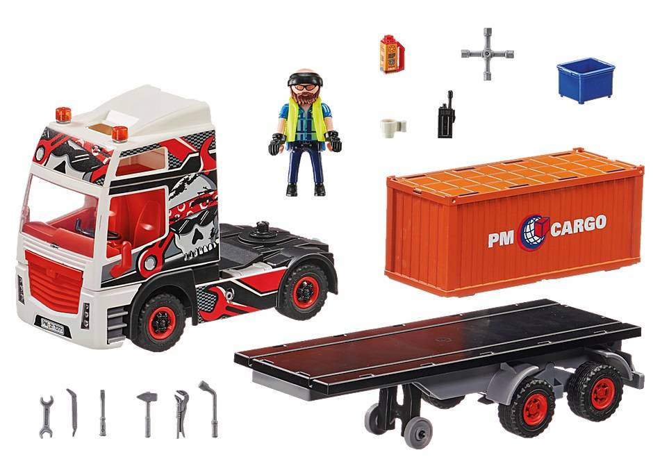 PLAYMOBIL 70771 CITY ACTION TRUCK WITH CARGO CONTAINER
