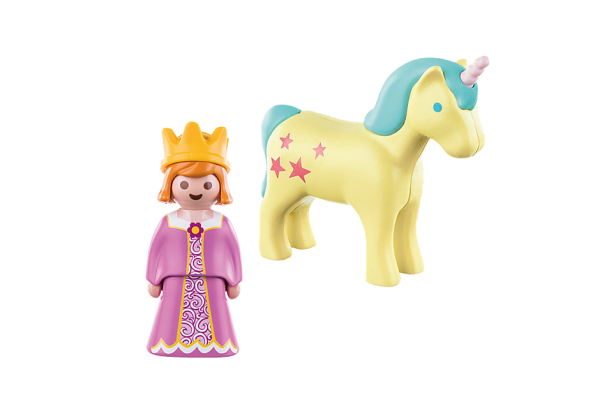 PLAYMOBIL 70127 - 1.2.3 PRINCESS WITH UNICORN FOR CHILDREN