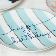LETS PARTY! SET OF FOUR HAPPY BIRTHDAY PLATES