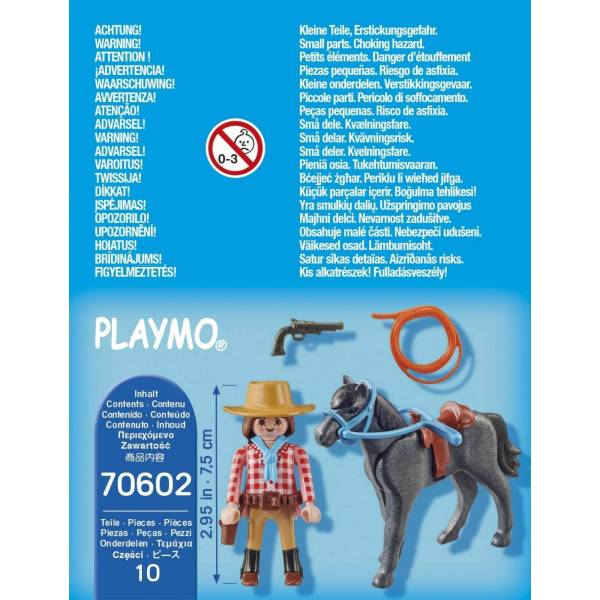 PLAYMOBIL 70602 SPECIAL WESTERN RIDER COWGIRL WITH HORSE
