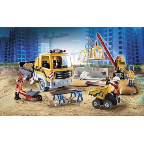 PLAYMOBIL 70742 CITY ACTION CONSTRUCTION SITE WITH A TIPPING