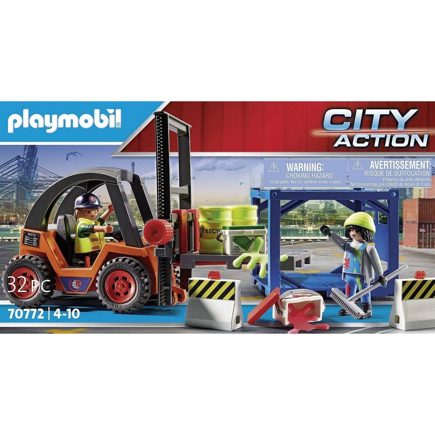 PLAYMOBIL 70772 FORKLIFT TRUCK WITH LOAD