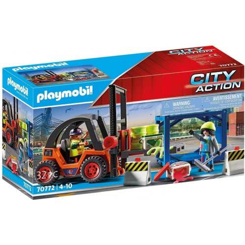 PLAYMOBIL 70772 FORKLIFT TRUCK WITH LOAD
