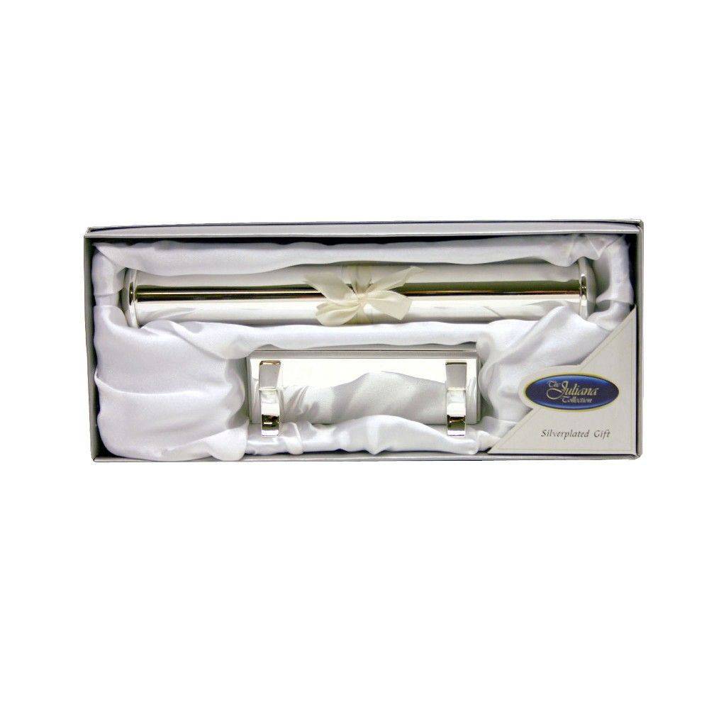 PLAIN CERTIFICATE TUBE WITH SILVERPLATED STAND