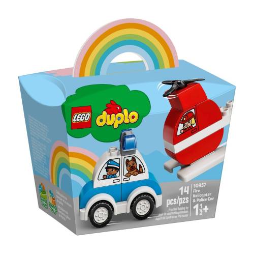 LEGO 10957 DUPLO FIRE HELICOPTER AND POLICE CAR