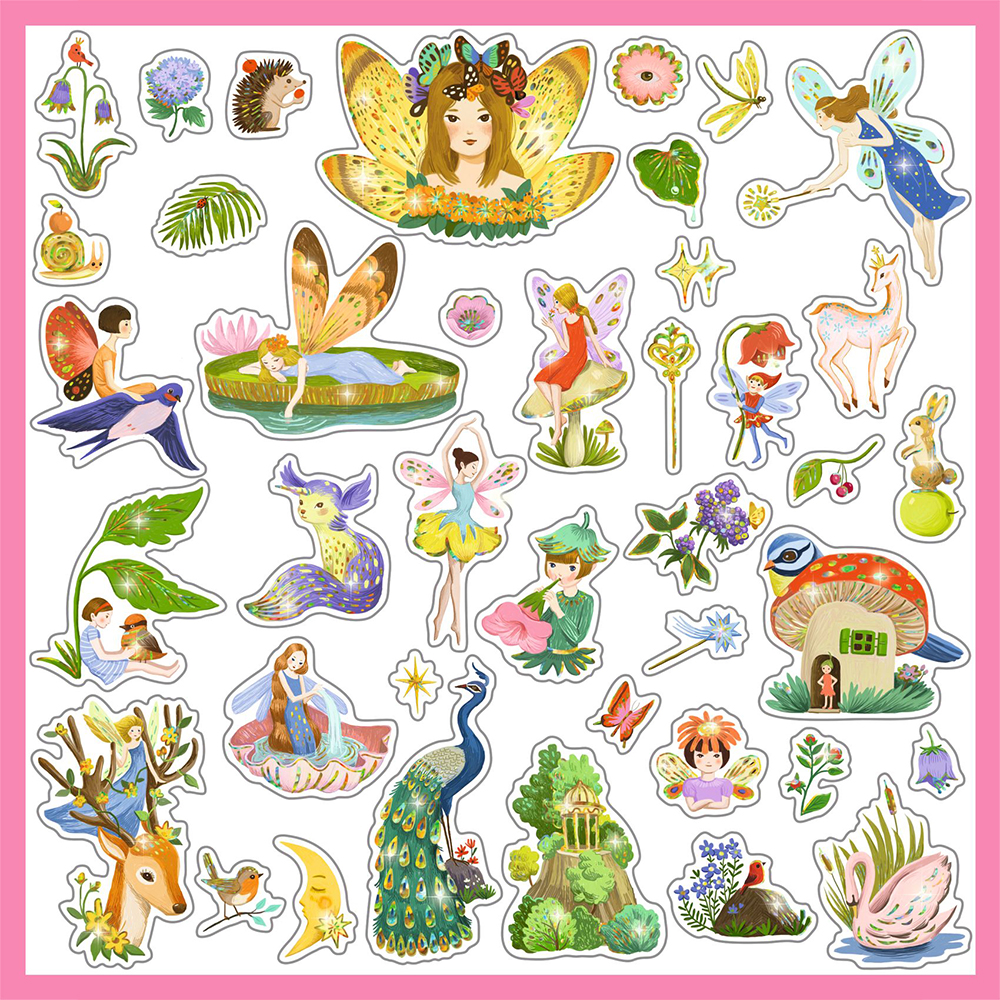 Djeco Art and craft Small gifts for older ones - Stickers Fantasy