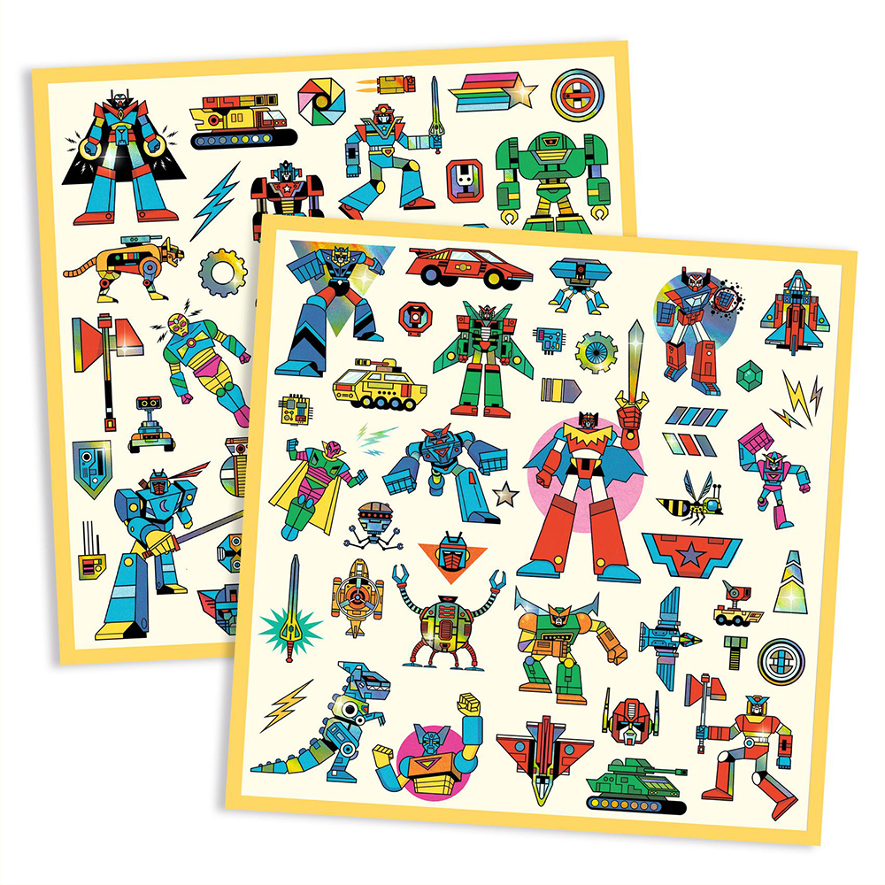 Djeco Art and craft Small gifts for older ones - Stickers Robots