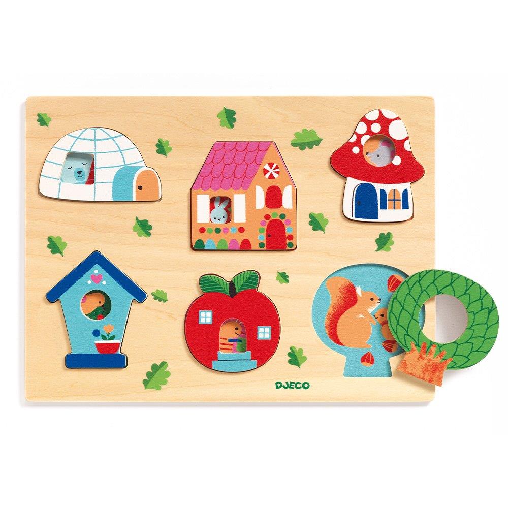 Djeco Wooden puzzles Coucou-house