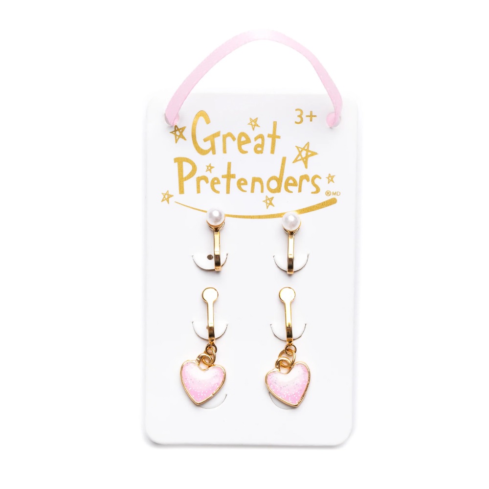 Great Pretenders Boutique Cute & Classy Clip on Earrings, 2 Pairs