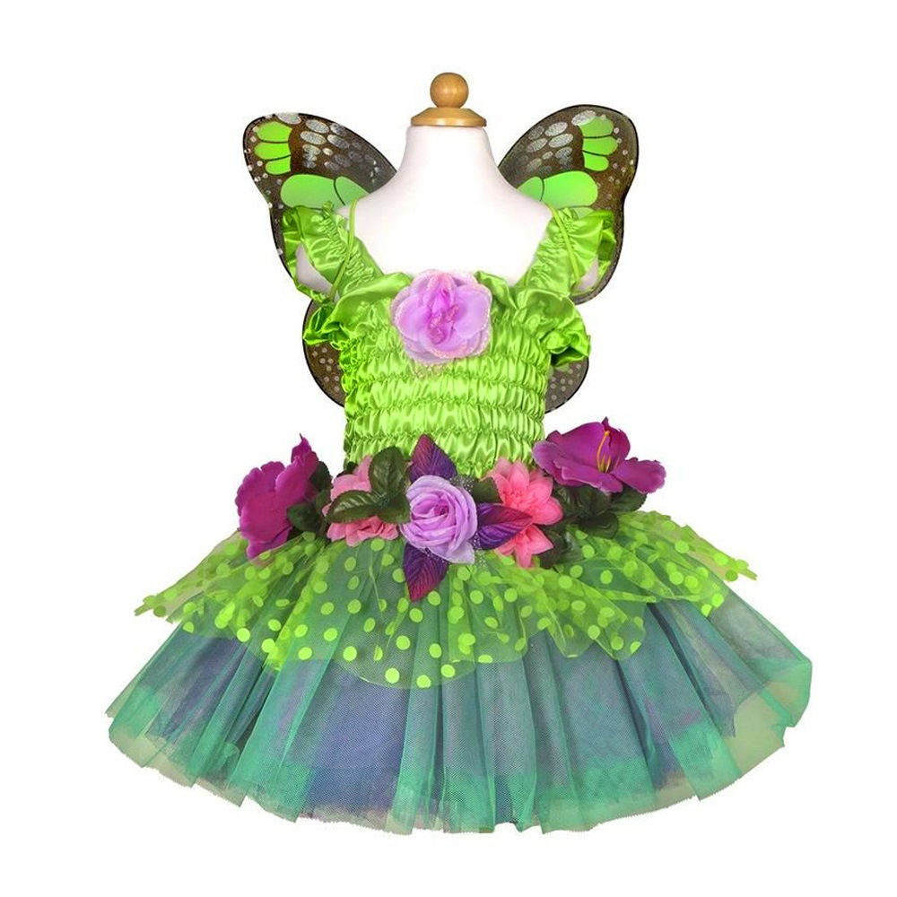 Great Pretenders Fairy Dress Bloom de luxe with wings SIZE US 3-4