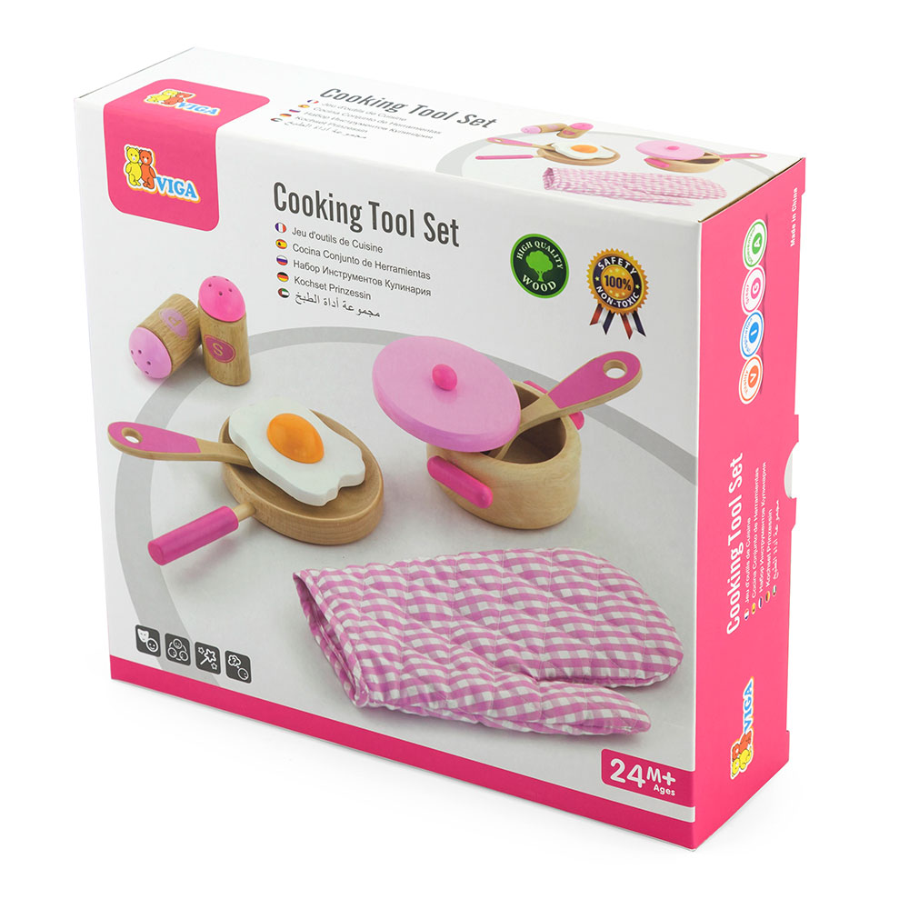 Viga Cooking Tool Set - Pink
