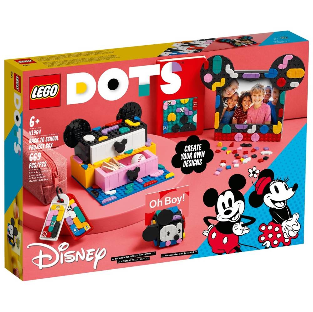 LEGO 41964 DOTS MICKEY MOUSE & MINNIE MOUSE BACK-TO-SCHOOL