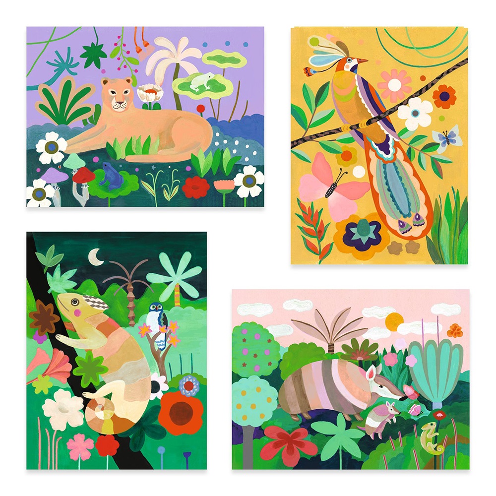 DJECO ART AND CRAFT OLDER ONES - PAINTING TROPICAL FOREST