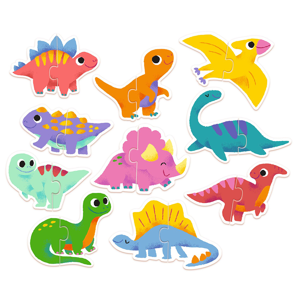 DJECO MATCHING PUZZLE DUO DINOS - FSC MIX
