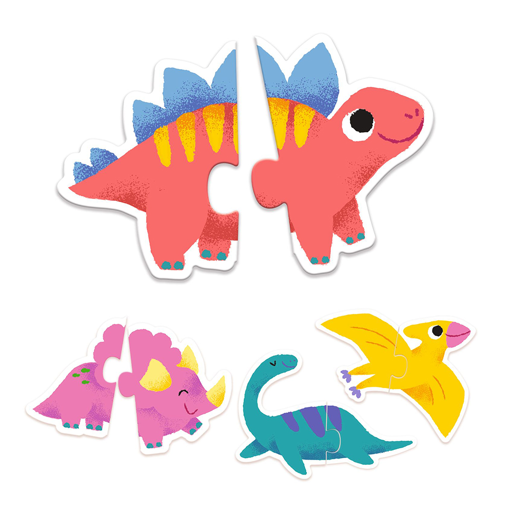 DJECO MATCHING PUZZLE DUO DINOS - FSC MIX