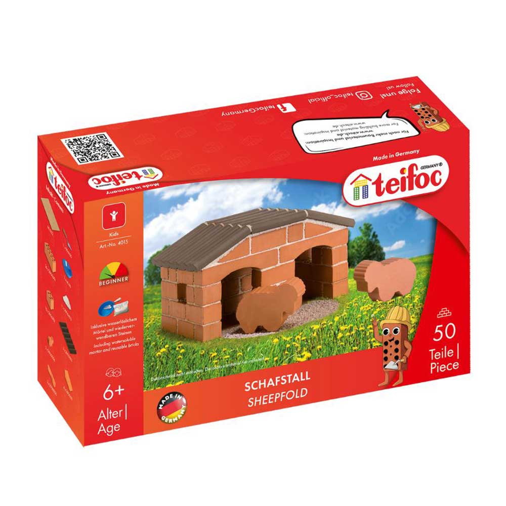 TEIFOC SHEEPFOLD - STONE BUILDING SET (50 PARTS)