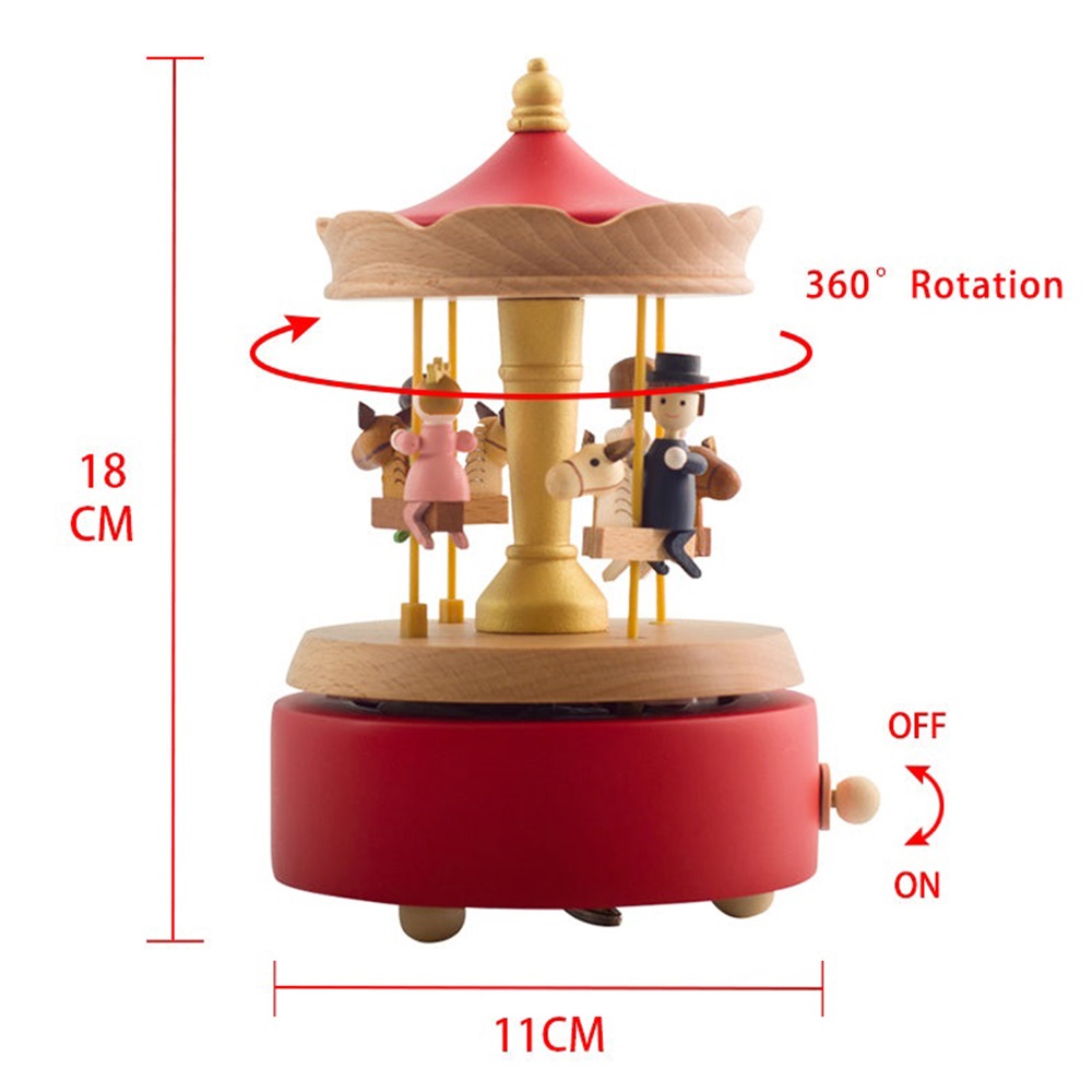 TS COLLECTION MUSICBOX WOODEN HAPPY FAMILY - THE CITY OF THE SKY