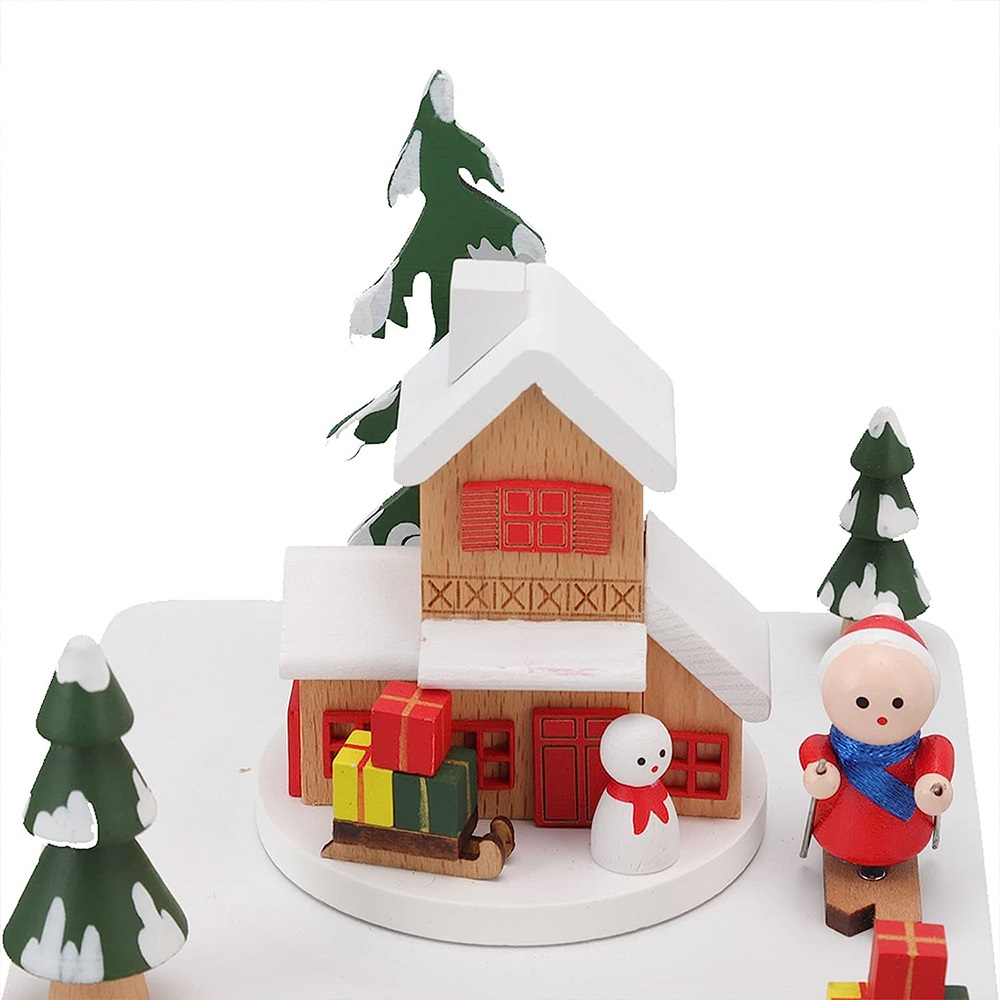TS COLLECTION MUSICBOX WOODEN MERRY CHRISTMAS