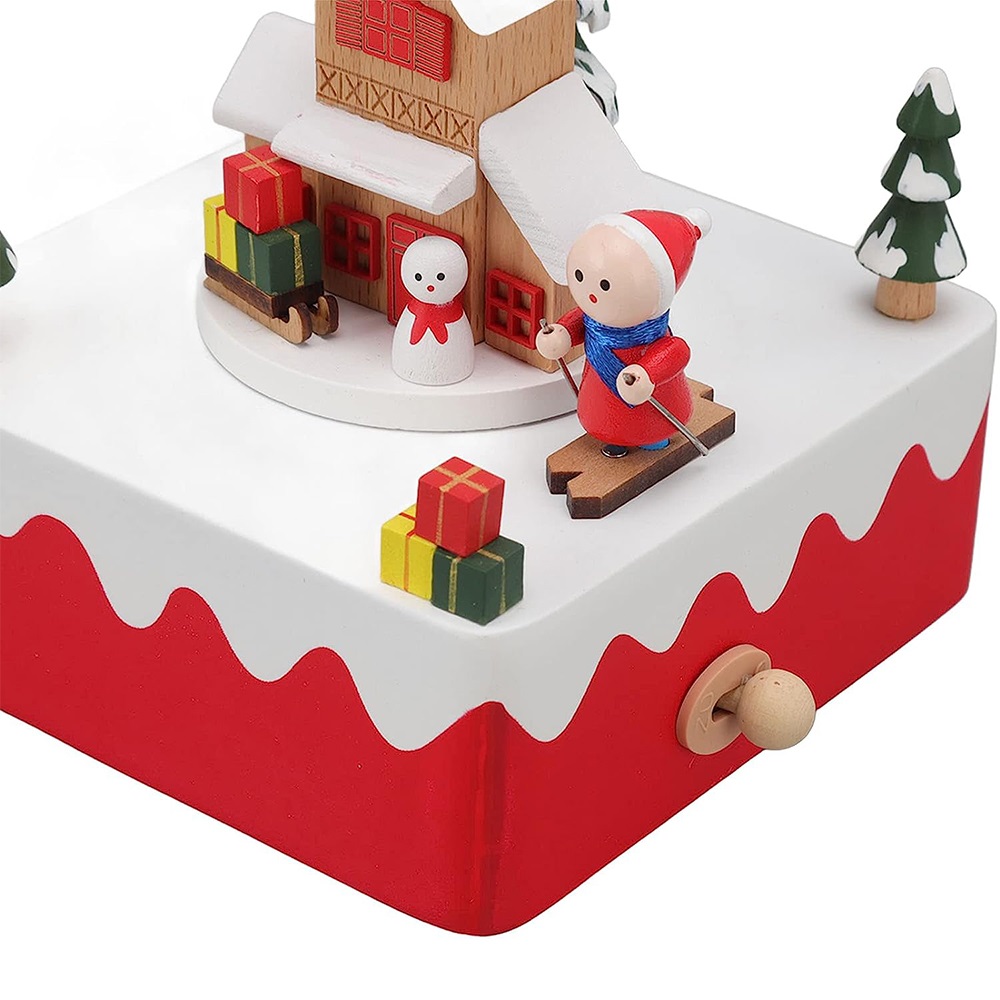 TS COLLECTION MUSICBOX WOODEN MERRY CHRISTMAS