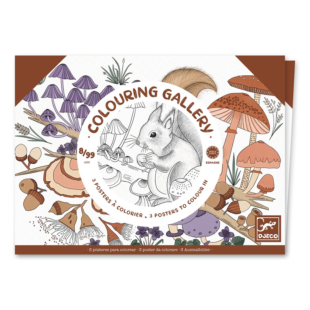 DJECO ART AND CRAFT COLOURING GALLERY NATURALIST