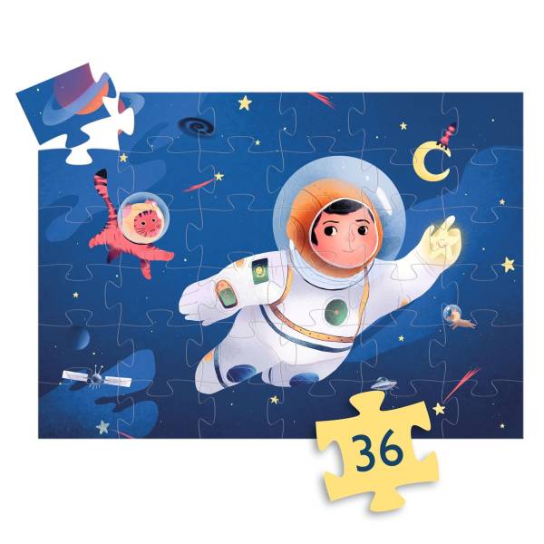DJECO AN ASTRONAUT ON THE MOON - 36 PCS - FSC MIX