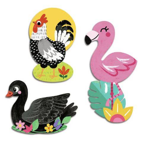 DJECO BABY STICKERS BIRDS