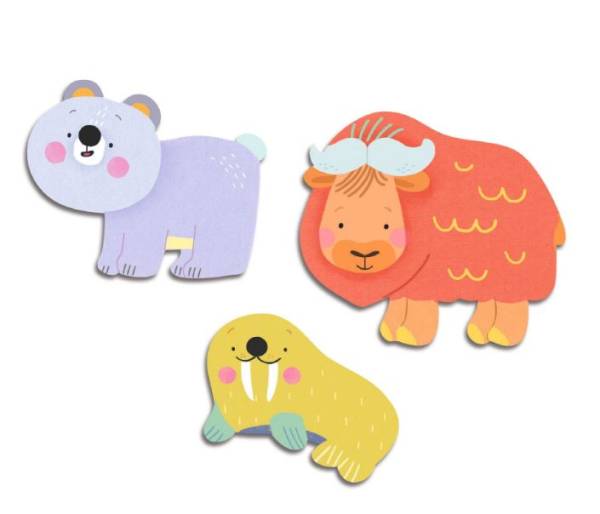 DJECO BABY STICKERS ICE FIELD ANIMALS