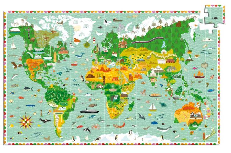 DJECO PUZZLES OBSERVATION MONUMENT OF THE WORLD - 200PCS - FSC MIX