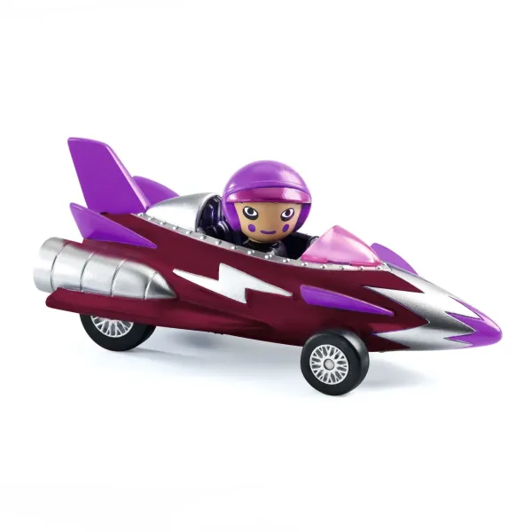 DJECO TOYS AND GAMES CRAZY MOTORS MISS BURGUNDY