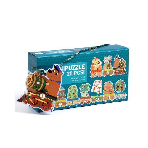 DJECO TOYS AND GAMES EDUCATIONAL GAMES - PUZZLE DUO-TRIO I COUNT