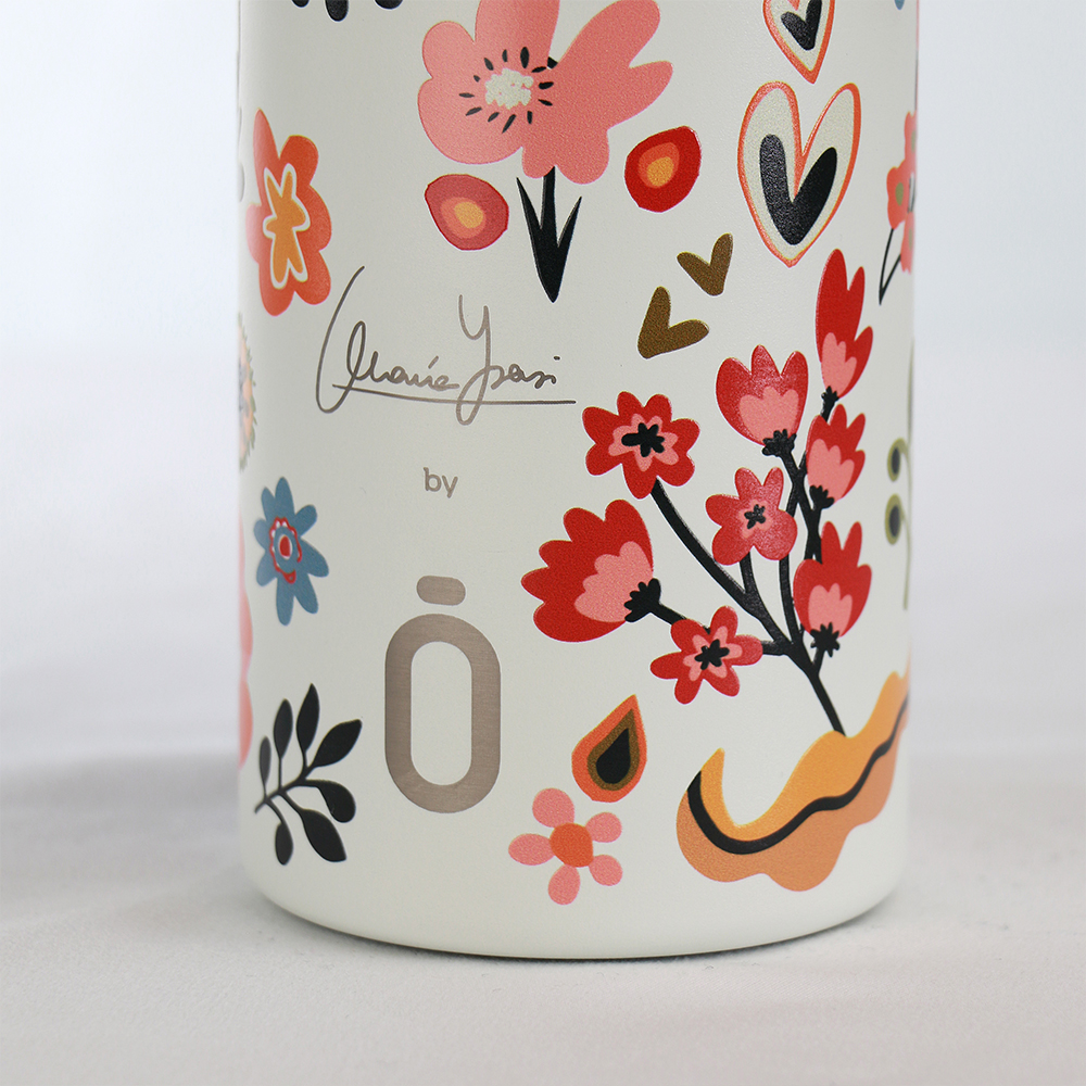 RUNBOTT THERMOS 600ML MARIA YSASI – BLOOM CREAM