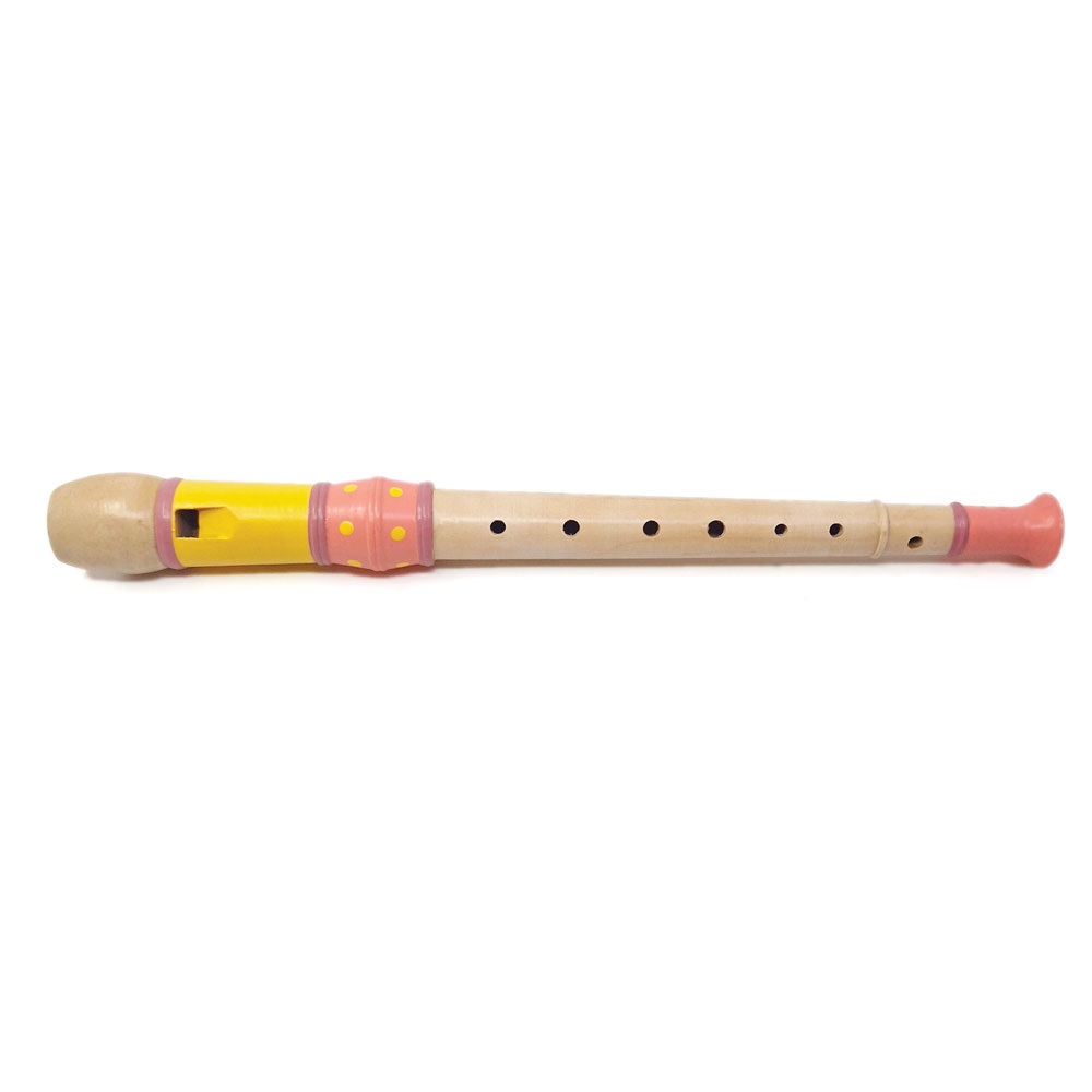 SVOORA WOODEN FLUTE PEACOCK YELLOW