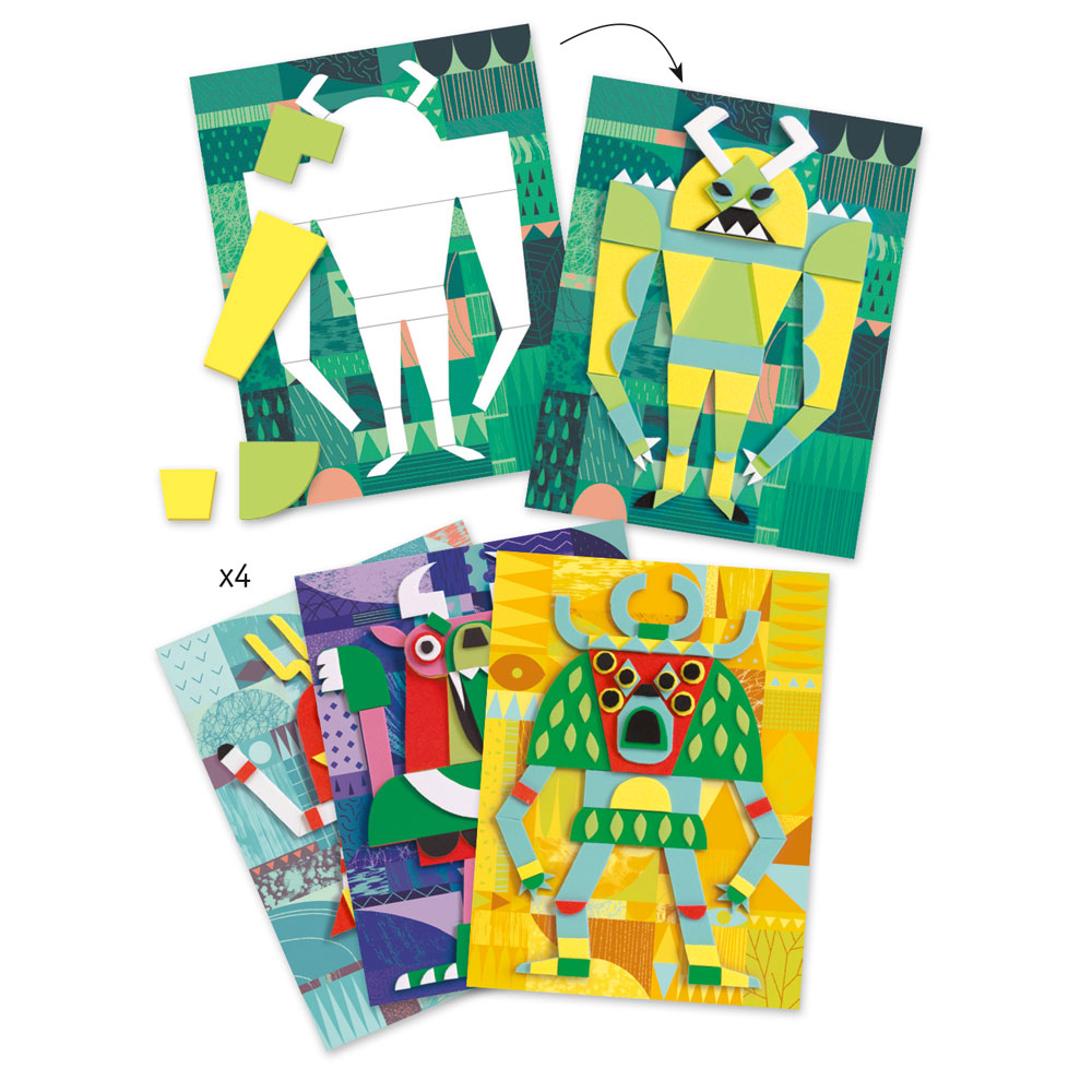 Djeco For older children - Collages Monster gallery