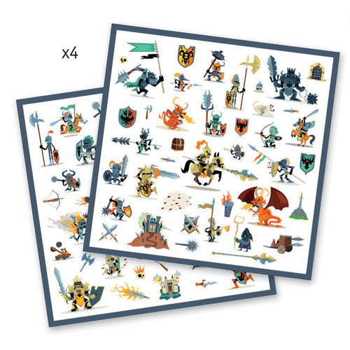 Djeco Small gift - Stickers Knights