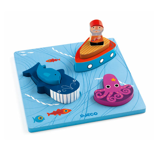 Djeco 123 Moby Relief puzzles