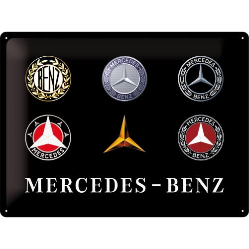Nostalgic Tin SignMercedes-Benz - Logo Evolution