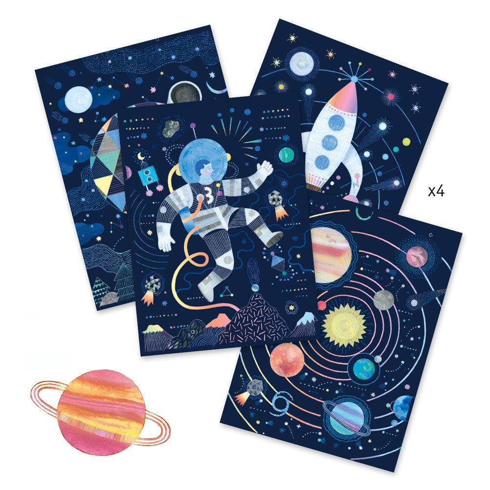 Djeco Small gifts - Scratch cards Cosmic mission