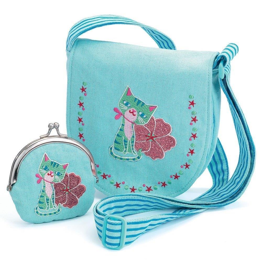 Djeco Role play - Charms Embroidered kitten bag and purse