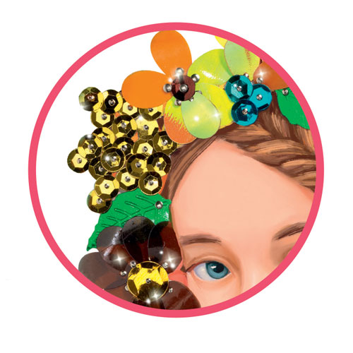 Djeco For older children - Sequin pictures Merry and smart
